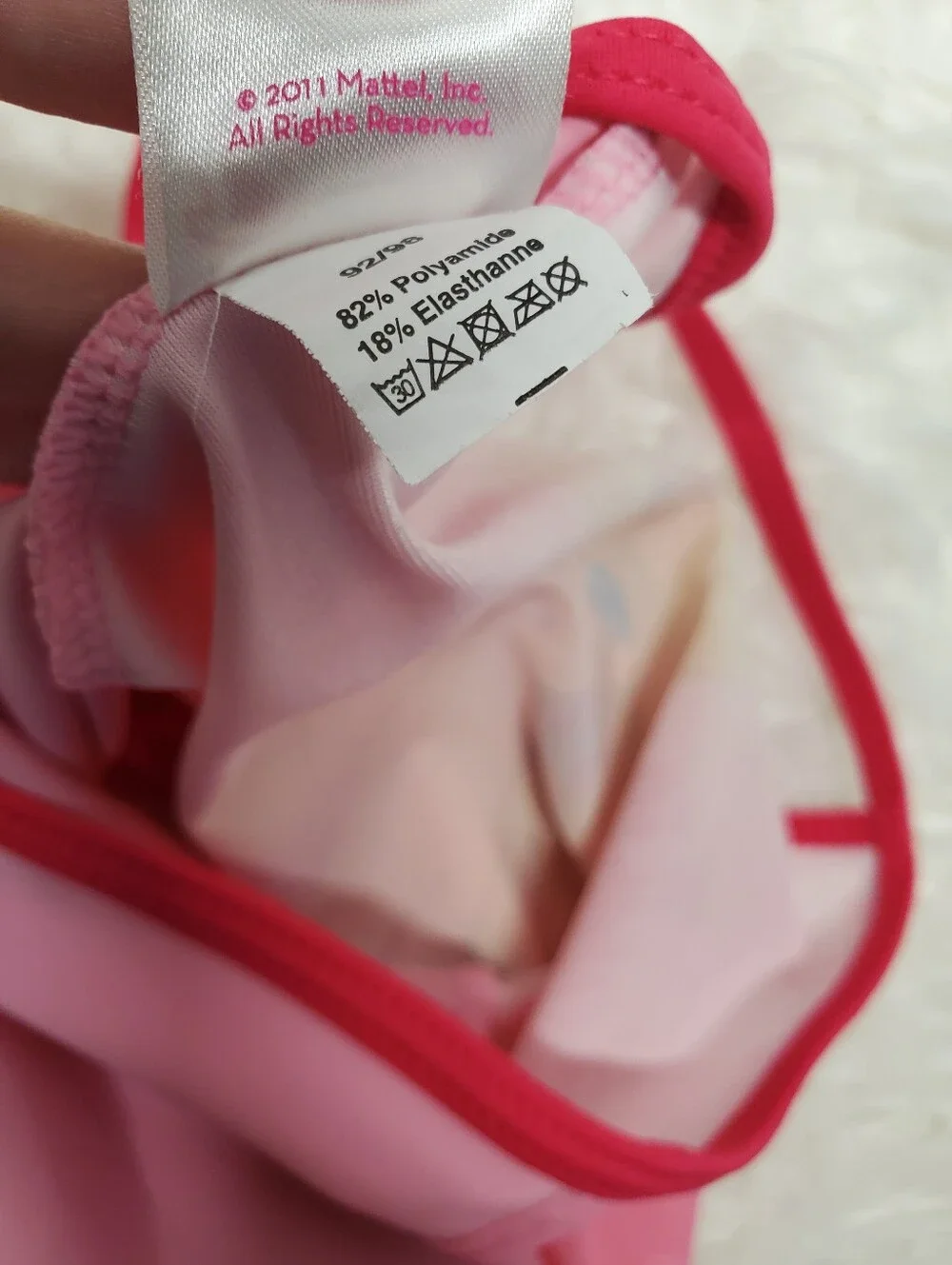 2000s y2k barbie 2011 girls bathing suit one piece vintage rare cute